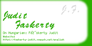 judit faskerty business card